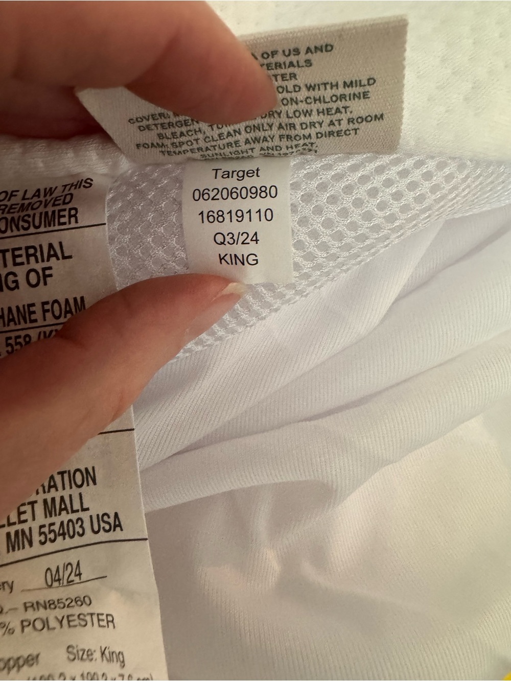 Casaluna King Mattress Cover NWOT